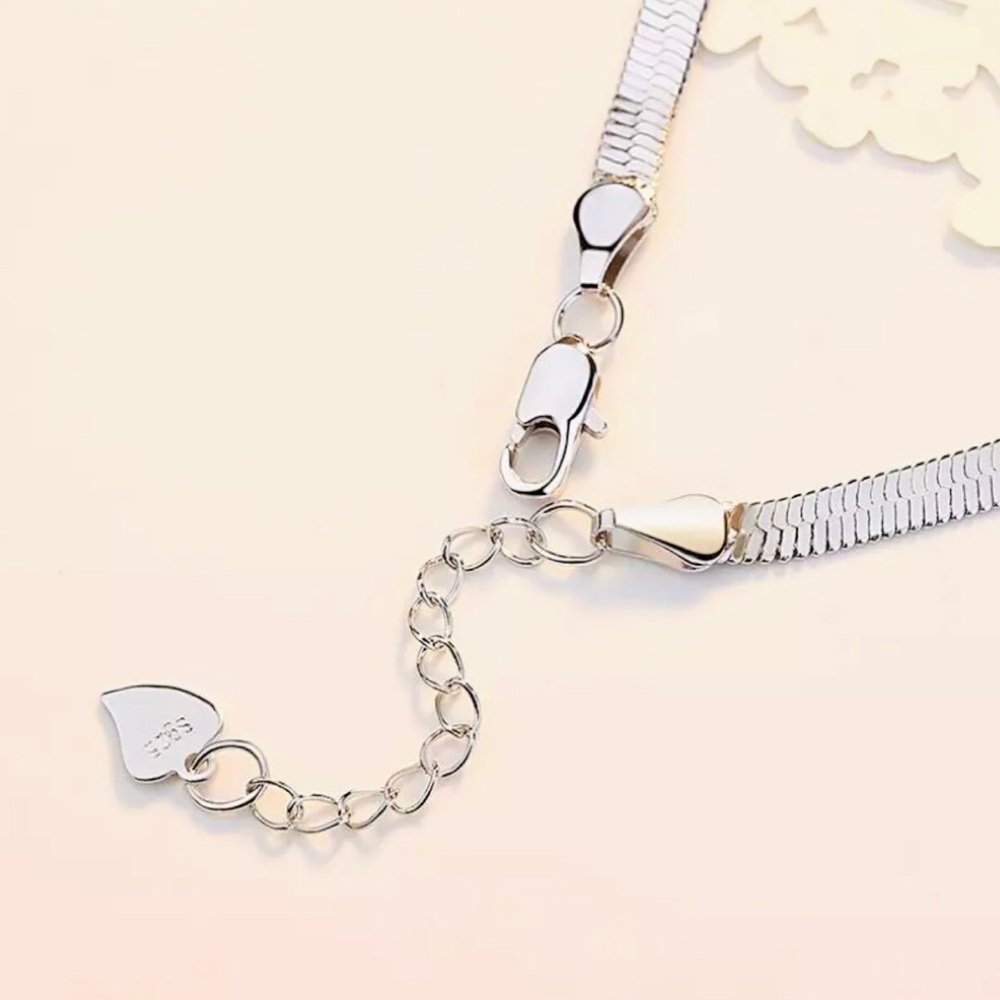 ✨✨.925 Sterling Silver Herringbone Bracelet ✨✨ - Picture 5 of 5